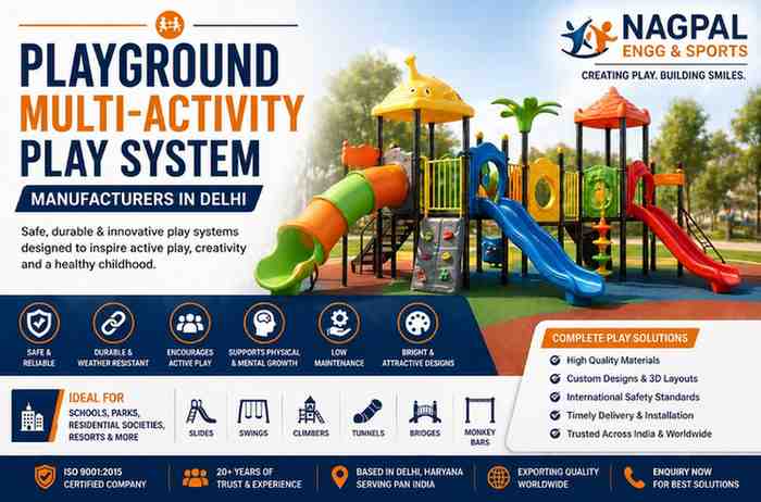 Designing Joyful Play Areas: Top Multi-Activity Play System Makers in Delhi