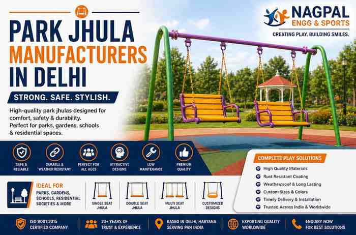 Park Jhula Manufacturers in Delhi | Durable Playground Swings – Nagpal Engineering & Sports