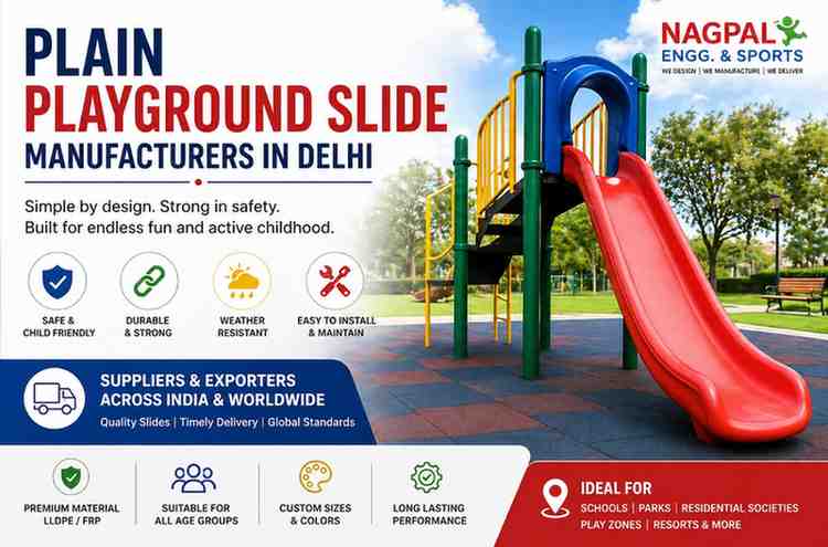 Plain Playground Slide Manufacturers in Delhi – Safe, Simple and Fun Play Solutions