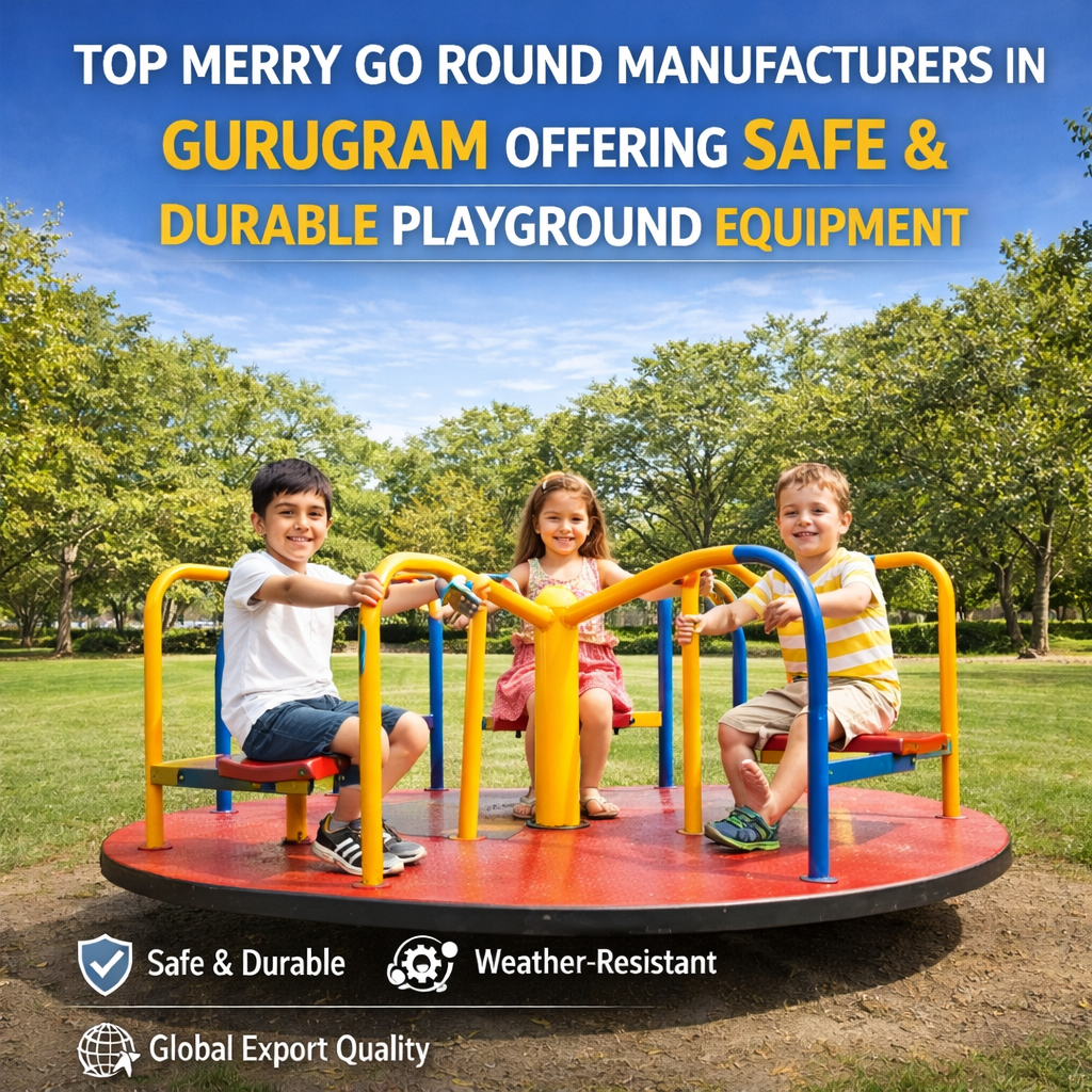 Top Merry Go Round Manufacturers in Gurugram Offering Safe & Durable Playground Equipment