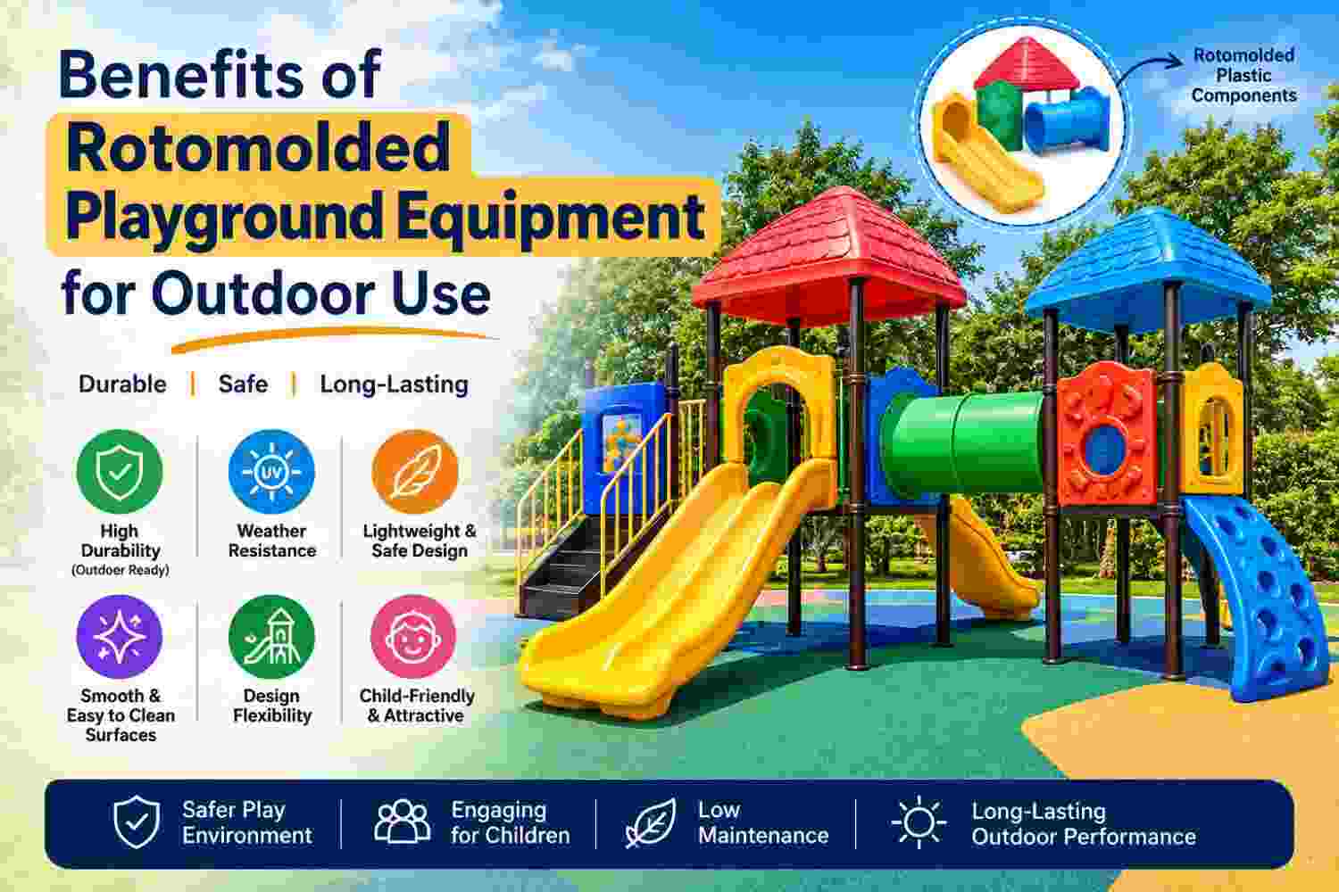 What Are the Benefits of Rotomolded Playground Equipment for Outdoor Use?