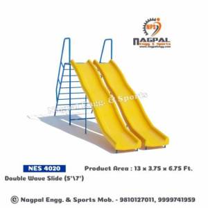 Double Wave Playground Slides Manufacturers in Jagatsinghpur