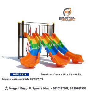 Triple Joining Playground Slide Manufacturers in Jagatsinghpur