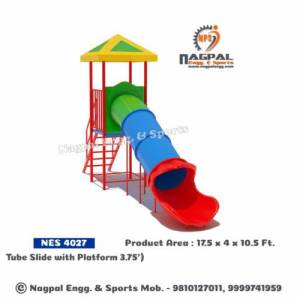 Tube Playground Slide With Platform Manufacturers in Jagatsinghpur